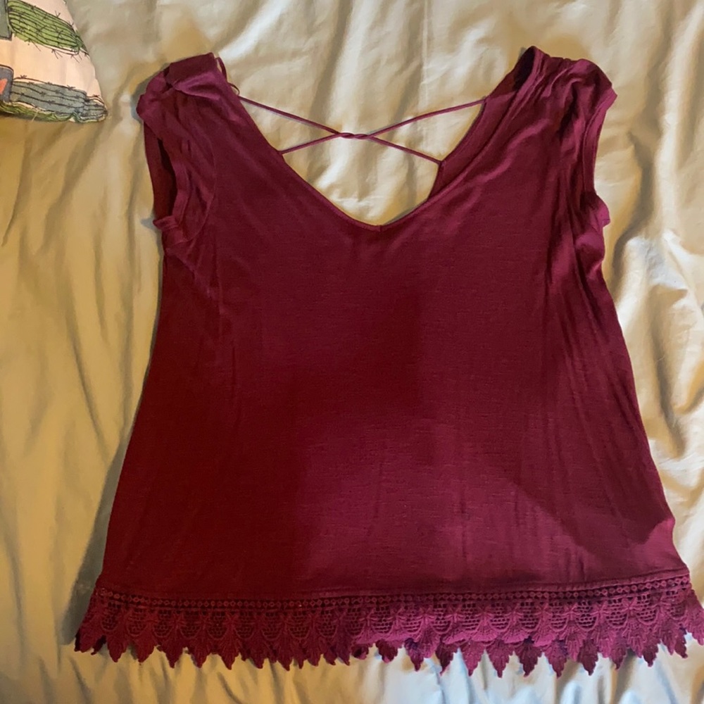 AE cross back tee